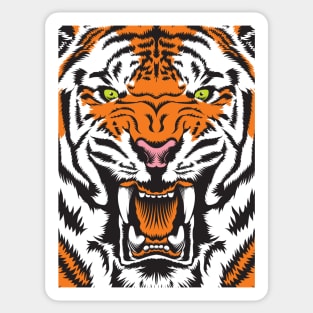 Tiger Growl Sticker